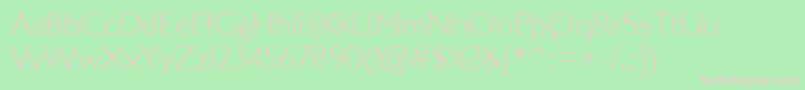 LondonMM Font – Pink Fonts on Green Background