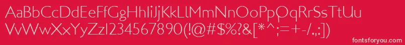 LondonMM Font – Pink Fonts on Red Background