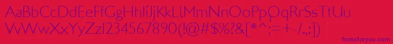 LondonMM Font – Purple Fonts on Red Background