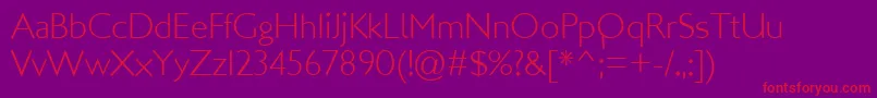 LondonMM Font – Red Fonts on Purple Background