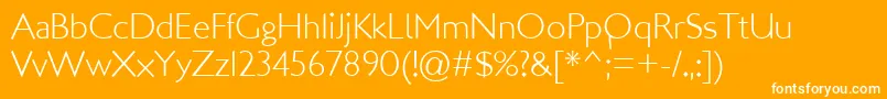 LondonMM Font – White Fonts on Orange Background