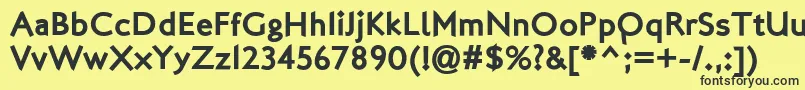 Шрифт LondonTwo – чёрные шрифты на жёлтом фоне