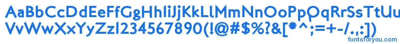 フォントLondonTwo – 白い背景に青い文字
