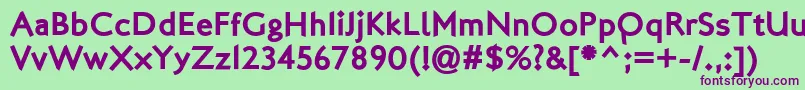 LondonTwo Font – Purple Fonts on Green Background
