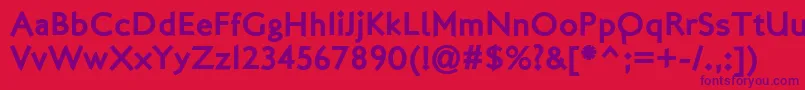 Шрифт LondonTwo – фиолетовые шрифты на красном фоне