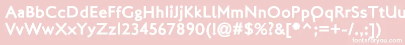 フォントLondonTwo – ピンクの背景に白い文字
