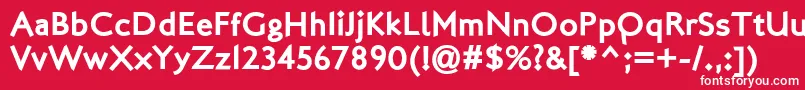 フォントLondonTwo – 赤い背景に白い文字