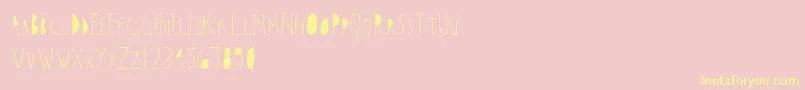 Otun Font – Yellow Fonts on Pink Background