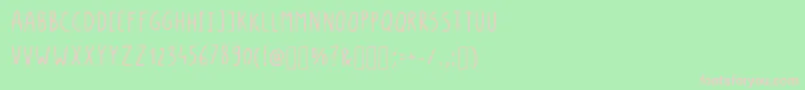 LongBaton Regular Font – Pink Fonts on Green Background