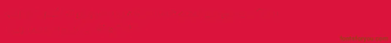 Longhair Font – Brown Fonts on Red Background