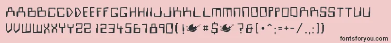 look sir, droids Font – Black Fonts on Pink Background