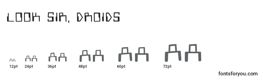 Look sir, droids (132868) Font Sizes