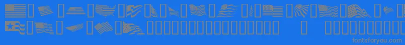 LOOKA    Font – Gray Fonts on Blue Background