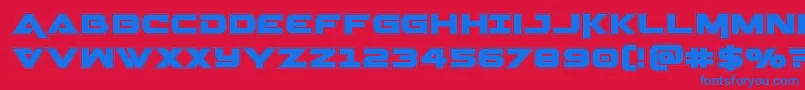 Geminaacad Font – Blue Fonts on Red Background