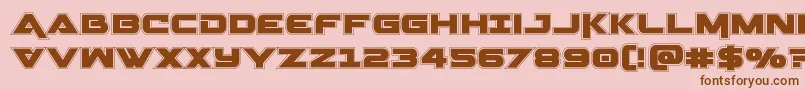 Geminaacad Font – Brown Fonts on Pink Background