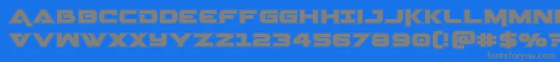 Geminaacad Font – Gray Fonts on Blue Background