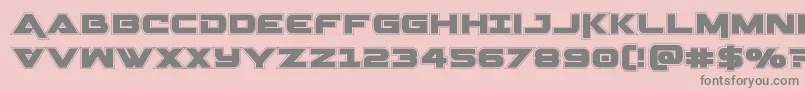 Geminaacad Font – Gray Fonts on Pink Background