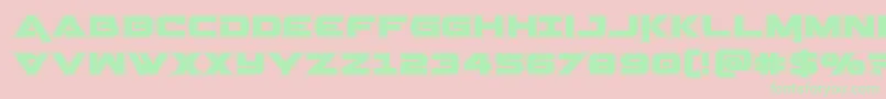 Geminaacad Font – Green Fonts on Pink Background
