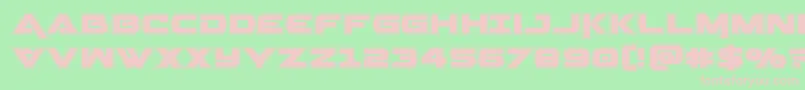 Geminaacad Font – Pink Fonts on Green Background