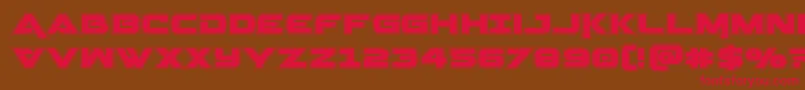 Geminaacad Font – Red Fonts on Brown Background