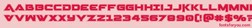 Шрифт Geminaacad – красные шрифты на розовом фоне