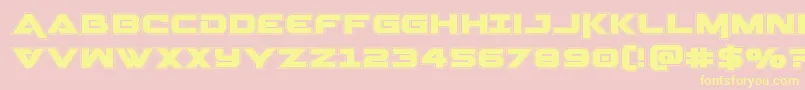 Geminaacad Font – Yellow Fonts on Pink Background