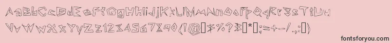 Lookin  Like Diamonds Font – Black Fonts on Pink Background
