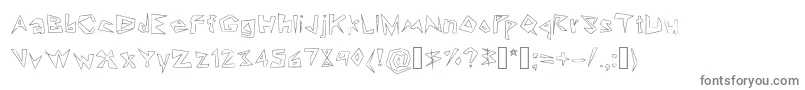 Lookin  Like Diamonds Font – Gray Fonts on White Background