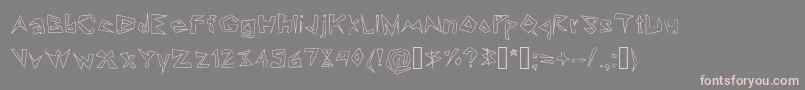 Lookin  Like Diamonds Font – Pink Fonts on Gray Background