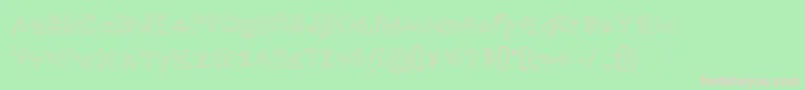 Lookin  Like Diamonds Font – Pink Fonts on Green Background