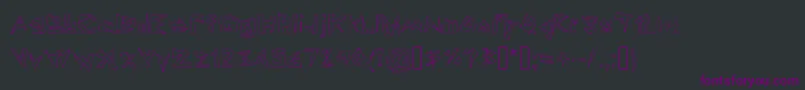 Lookin  Like Diamonds Font – Purple Fonts on Black Background