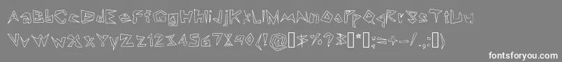 Lookin  Like Diamonds Font – White Fonts on Gray Background