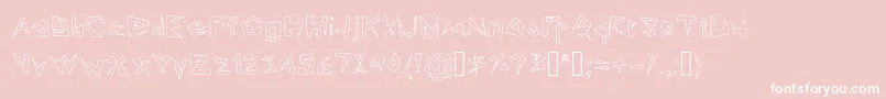 Lookin  Like Diamonds Font – White Fonts on Pink Background