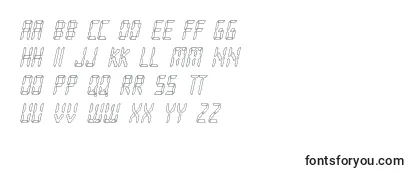 Przegląd czcionki Loopy Italic