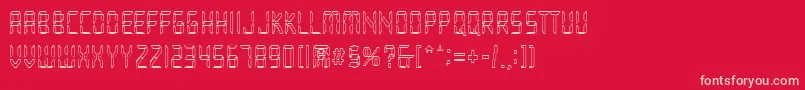 Loopy Font – Pink Fonts on Red Background