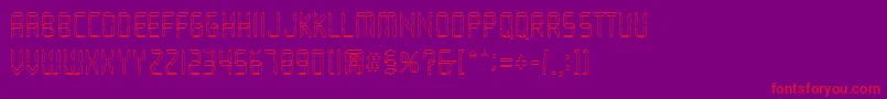 Loopy Font – Red Fonts on Purple Background