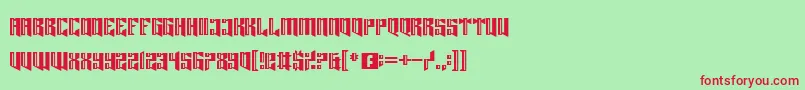Lord Juusai Reigns Font – Red Fonts on Green Background