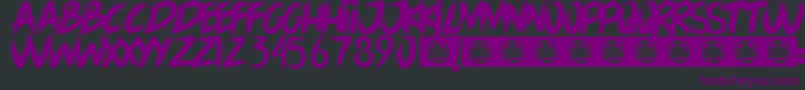 LORD OF THE RING Font – Purple Fonts on Black Background