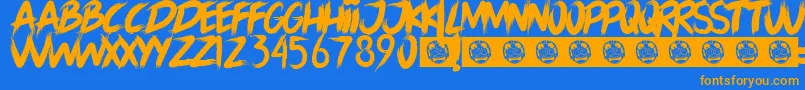 LORD OF THE RING-fontti – oranssit fontit sinisellä taustalla
