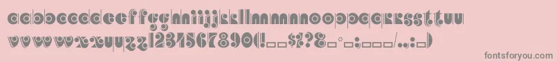 Angelicacp Font – Gray Fonts on Pink Background