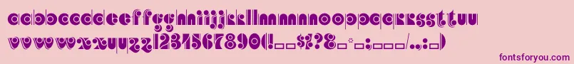 Angelicacp Font – Purple Fonts on Pink Background