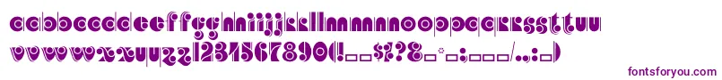 Angelicacp Font – Purple Fonts on White Background