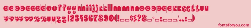 Angelicacp Font – Red Fonts on Pink Background