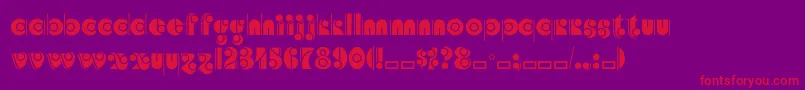 Angelicacp Font – Red Fonts on Purple Background