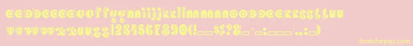 Angelicacp Font – Yellow Fonts on Pink Background
