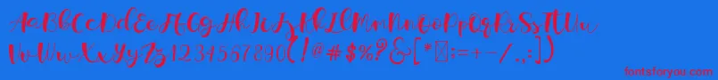 Подробнее о шрифте LordenHolen Шрифт LordenHolen – красные шрифты на синем фоне