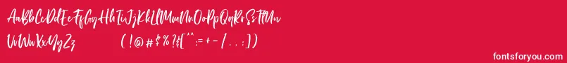 LordeSoon PersonalUse Font – White Fonts on Red Background