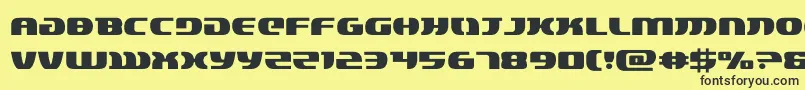 lordsith3 Font – Black Fonts on Yellow Background