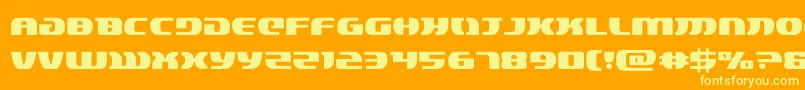 lordsith3 Font – Yellow Fonts on Orange Background