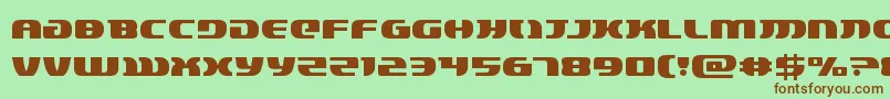 lordsith3 Font – Brown Fonts on Green Background